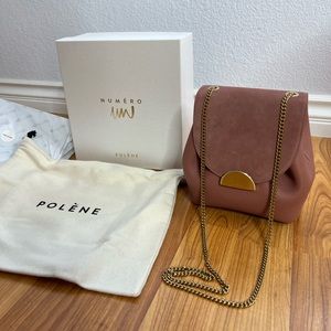 Polene Numero Un Mini Number One Blush Color Bag Handbag Purse BRAND NEW